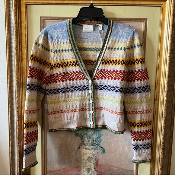 NWT Doen Alba cardigan IN CREAM MONTE ROSA size S L XL - Picture 2 of 10